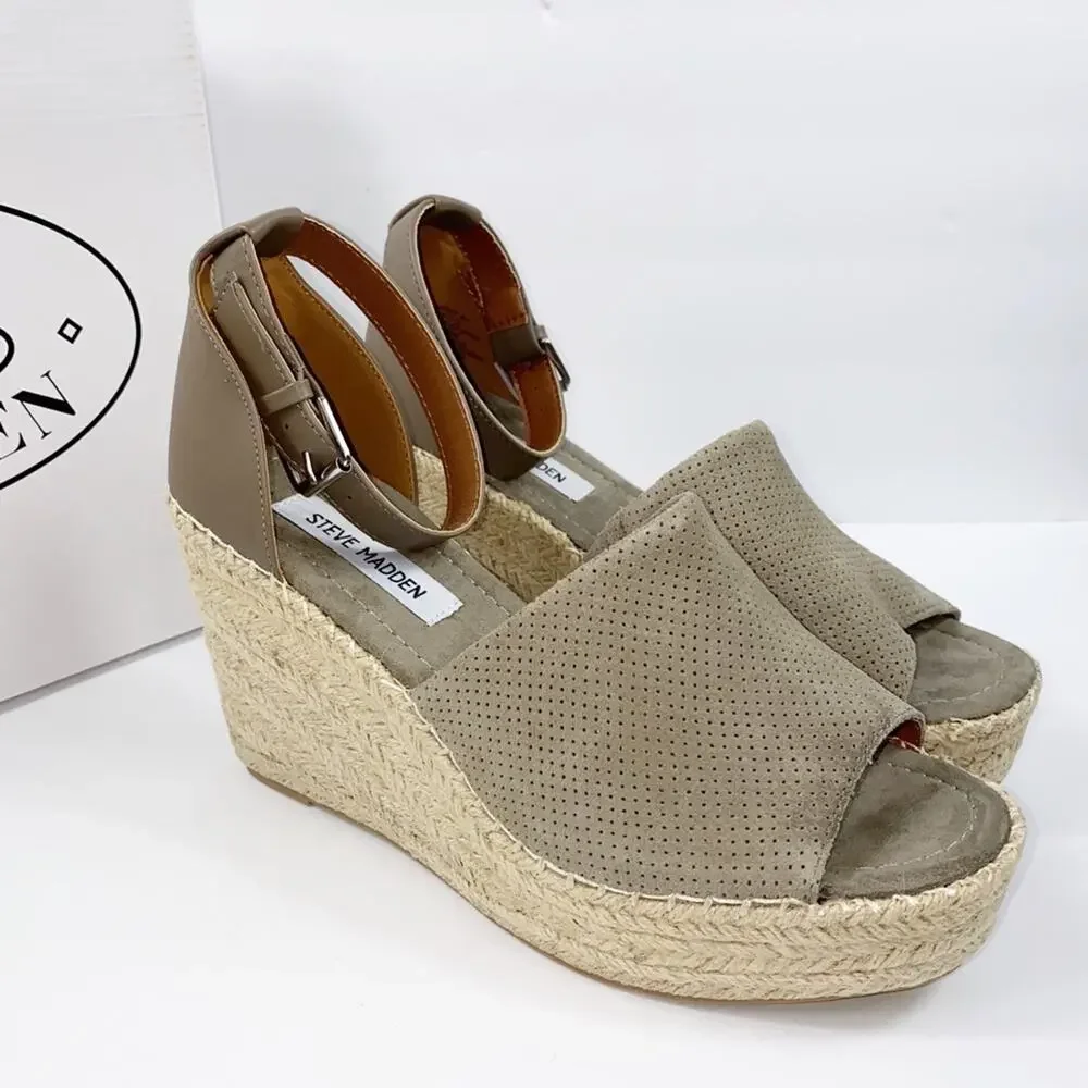 Steve Madden Josey Wedge Espadrille Sandal 9.5